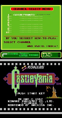 PlayChoice-10: Castlevania screen shot title